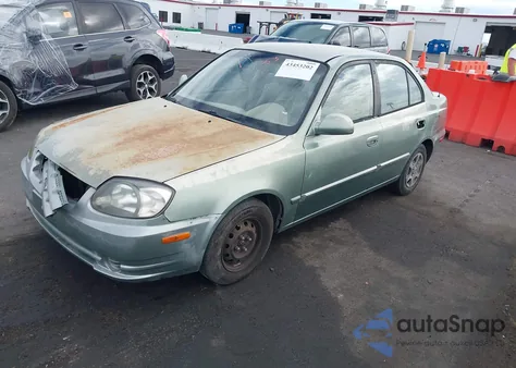 2004 Hyundai Accent Gl из США, поврежденный, VIN KMHCG45CX4U551209